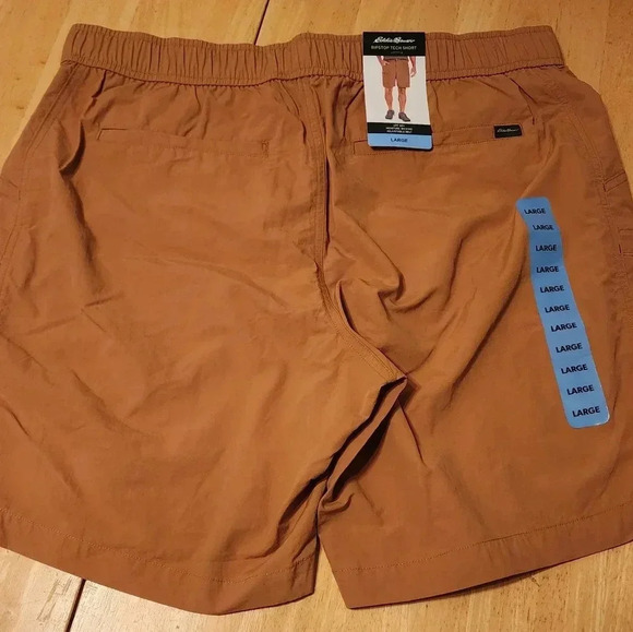 NWT Eddie Bauer brown tech shorts sizes large & xlarge - Picture 5 of 12